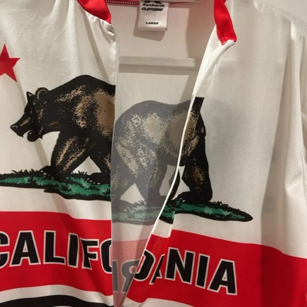 Bike Cycling Jersey with California Bear graphics Large - Picture 8 of 8